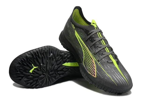 Puma Future Z Black Green Low-Cut Textured Synthetic Upper Indoor Soccer Shoes 4
