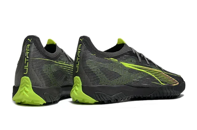 Puma Future Z Black Green Low-Cut Textured Synthetic Upper Indoor Soccer Shoes 5