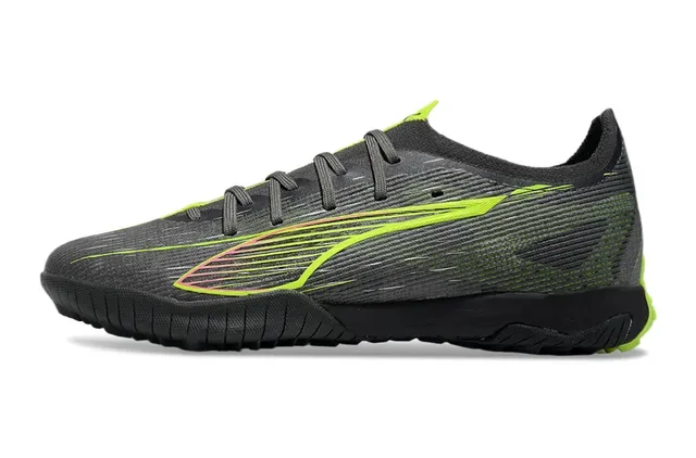 Puma Future Z Black Green Low-Cut Textured Synthetic Upper Indoor Soccer Shoes 7