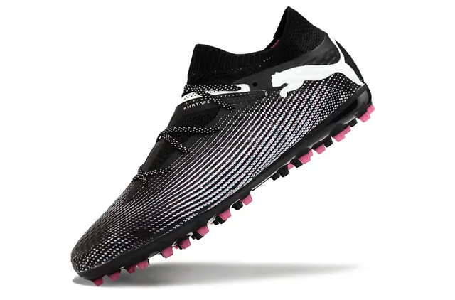 Puma Future Z Negro Rosa Zapatos de Fútbol con Upper de Tejido Rayado para Césped Artificial 3