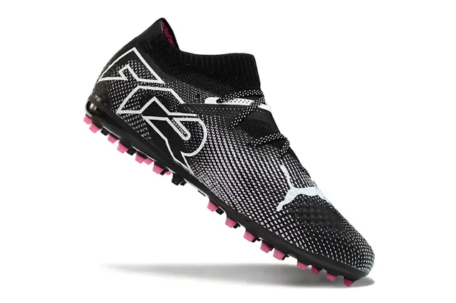 Puma Future Z Negro Rosa Zapatos de Fútbol con Upper de Tejido Rayado para Césped Artificial 4