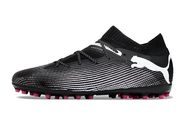 Puma Future Z Negro Rosa Zapatos de Fútbol con Upper de Tejido Rayado para Césped Artificial 5