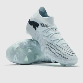 Puma Future Z White Black Knit Upper High-Cut Collar Firm-Ground Soccer Shoes