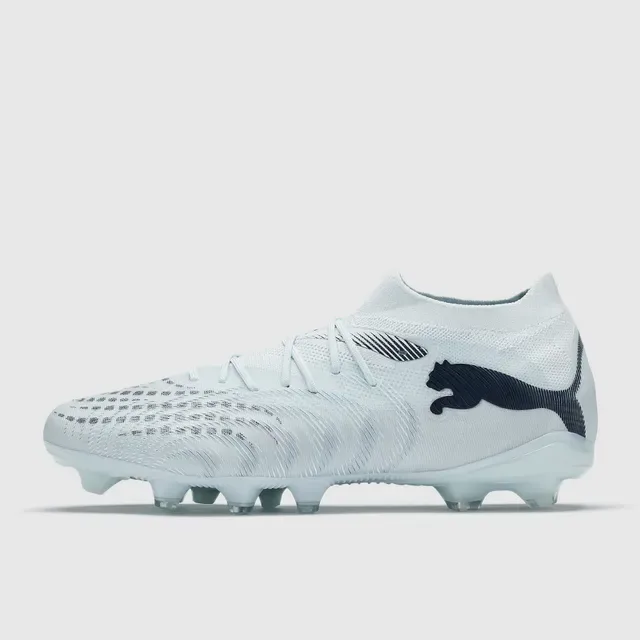 Puma Future Z White Black Knit Upper High-Cut Collar Firm-Ground Soccer Shoes 6