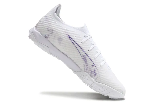 Puma Future Z Branco Roxo Superior sintético acanalado Iridescent Formstrip Relva artificial Sapatos de futebol 2