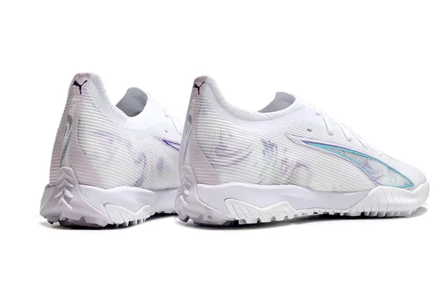 Puma Future Z Branco Roxo Superior sintético acanalado Iridescent Formstrip Relva artificial Sapatos de futebol 5