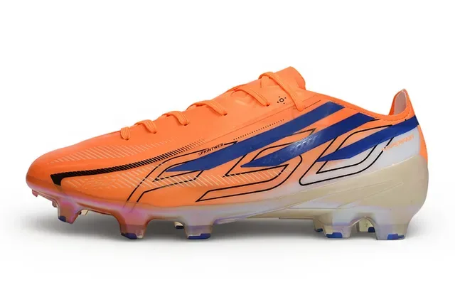 Puma Orange Blue Low-Cut Molded-Stud Firm-Ground Soccer Shoes 7