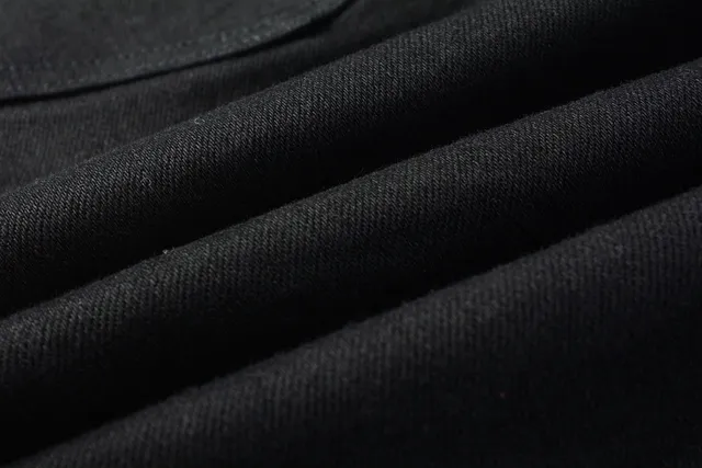 Purple Brand Black Denim Mid-Thigh Shorts 2