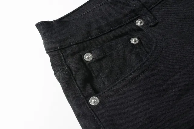 Purple Brand Black Denim Mid-Thigh Shorts 7