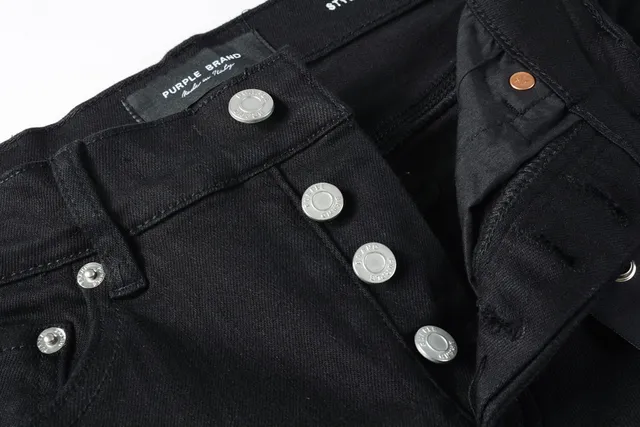 Purple Brand Black Denim Mid-Thigh Shorts 8