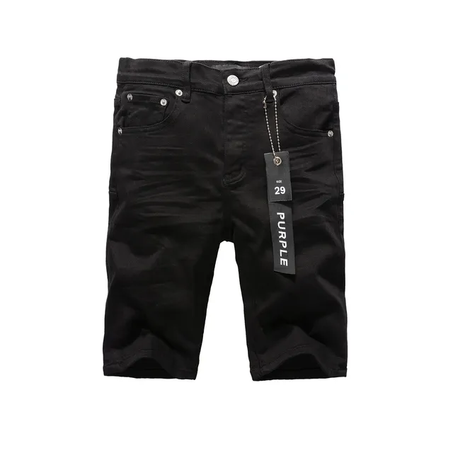 Purple Brand Black Denim Mid-Thigh Shorts 17