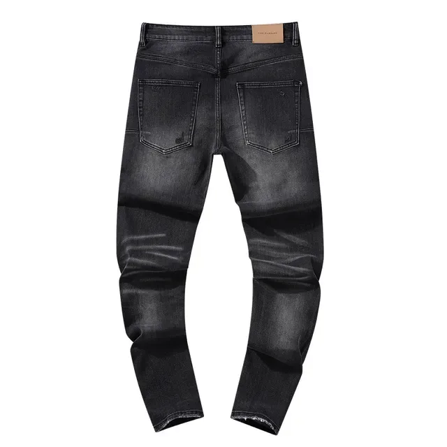 Purple Brand Distressed Black Wash Slim-Fit Jeans 3