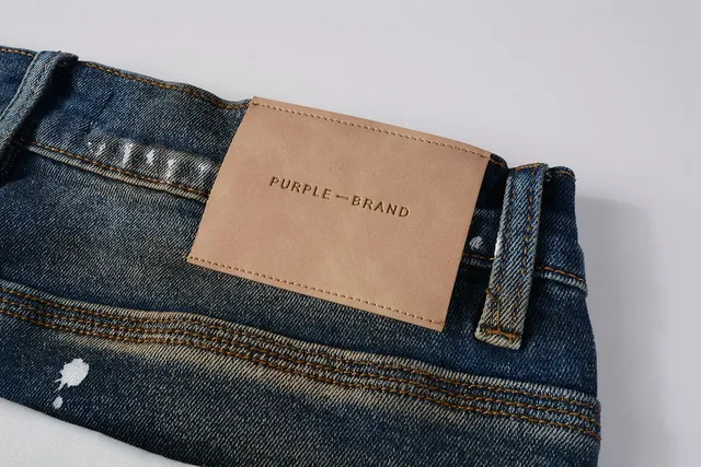 Purple Brand Distressed Paint-Splattered Faded Jeans 4