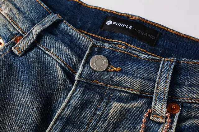 Purple Brand Distressed Paint-Splattered Faded Jeans 12