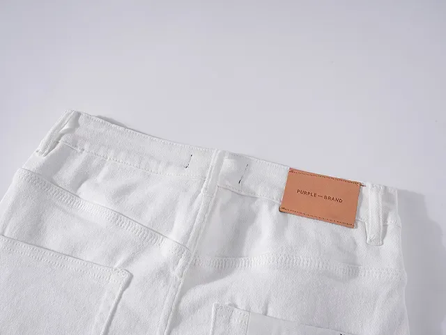 Purple Brand Paint-Splatter Distressed White Jeans 5