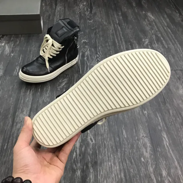 Rick Owens DRKSHDW Geobasket Black and Off-White Lifestyle Sneakers 2