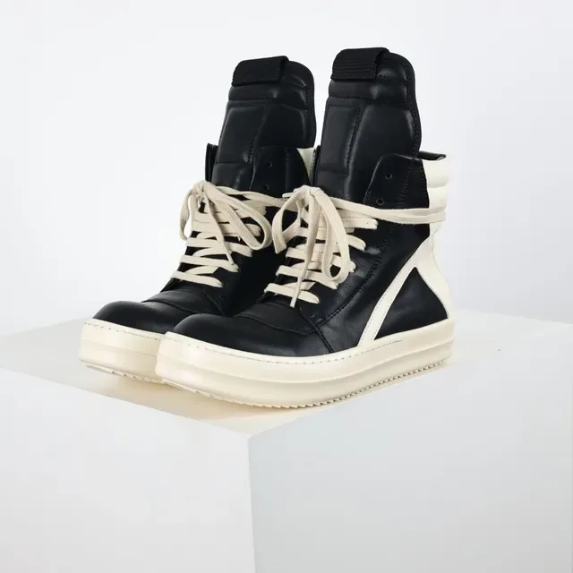 Rick Owens DRKSHDW Ramones Black and Off-White Lifestyle Sneakers 2