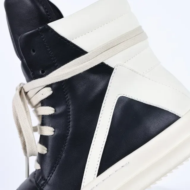Rick Owens DRKSHDW Ramones Black and Off-White Lifestyle Sneakers 6