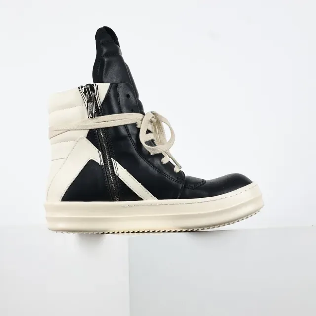 Rick Owens DRKSHDW Ramones Black and Off-White Lifestyle Sneakers 7