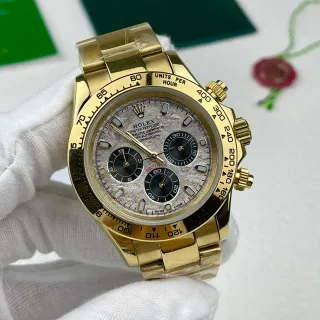 Rolex Cosmograph Daytona Gold Meteorite Dial Mechanical Watch