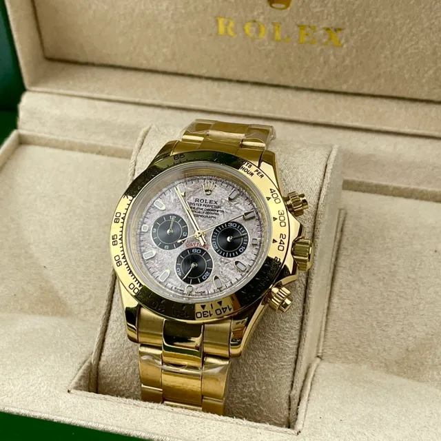 Rolex Cosmograph Daytona Gold Meteorite Dial Mechanical Watch 2