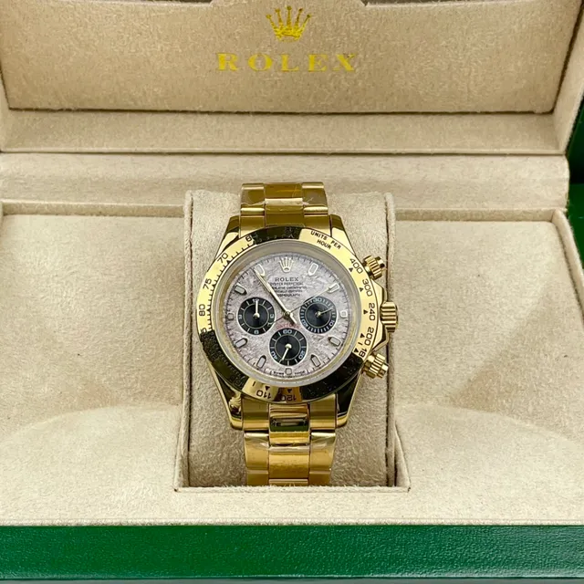 Rolex Cosmograph Daytona Gold Meteorite Dial Mechanical Watch 3