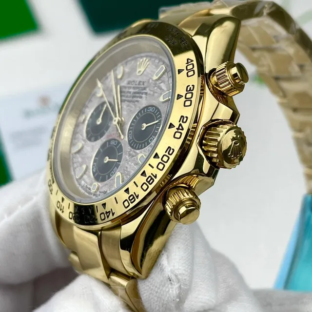 Rolex Cosmograph Daytona Gold Meteorite Dial Mechanical Watch 6