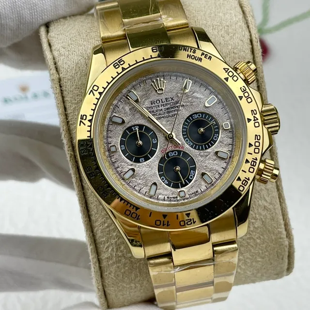 Rolex Cosmograph Daytona Gold Meteorite Dial Mechanical Watch 8