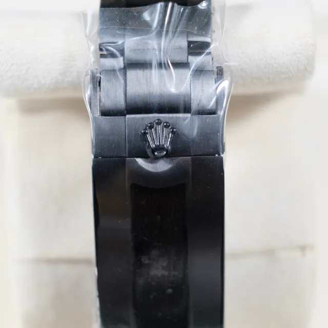 Rolex Explorer Oyster Perpetual Blue Dial Black Case Mechanical Watch 4