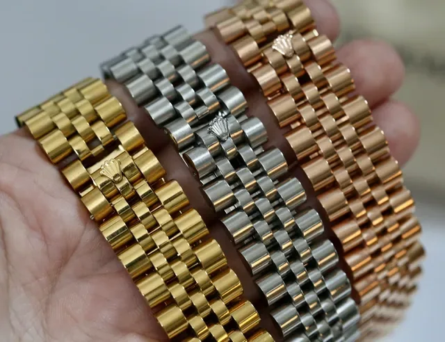 Rolex Jubilé Bracelet Two-Tone and Tri-Tone Metal Watch Bracelets 2