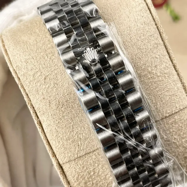 Rolex Oyster Perpetual Datejust Cadran Noir Acier Inoxydable Montre Mécanique 3