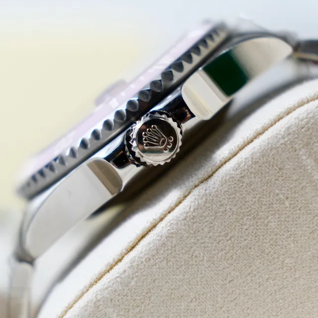 Rolex Pink Silver Stainless Steel Oyster Case Unidirectional Rotating Bezel Mechanical Watch 8