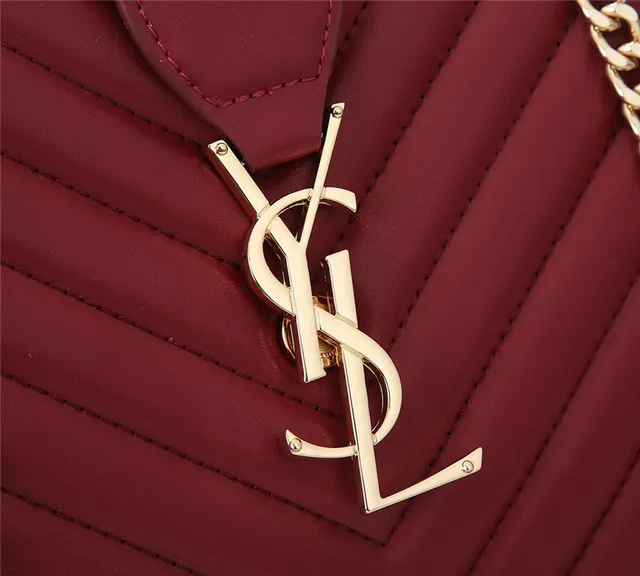 Saint Laurent Loulou Sac Tote Noir Chevron-Quilté Chaîne 16