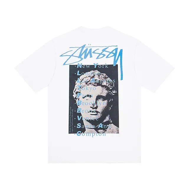 Stussy Graphic Print Crew Neck T-Shirt 4