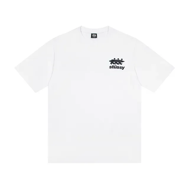 Stussy Stock Logo ग्राफिक टी-शर्ट 4