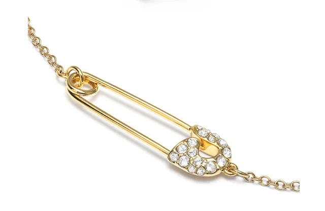 Swarovski Épingle de Sécurité Iconique Bracelet Cristal Doré 3