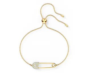 Swarovski Épingle de Sécurité Iconique Bracelet Cristal Doré 4