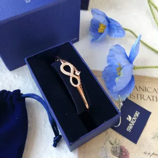 Swarovski Infinity Pavé Crystal Rose-Gold-Tone Bracelet