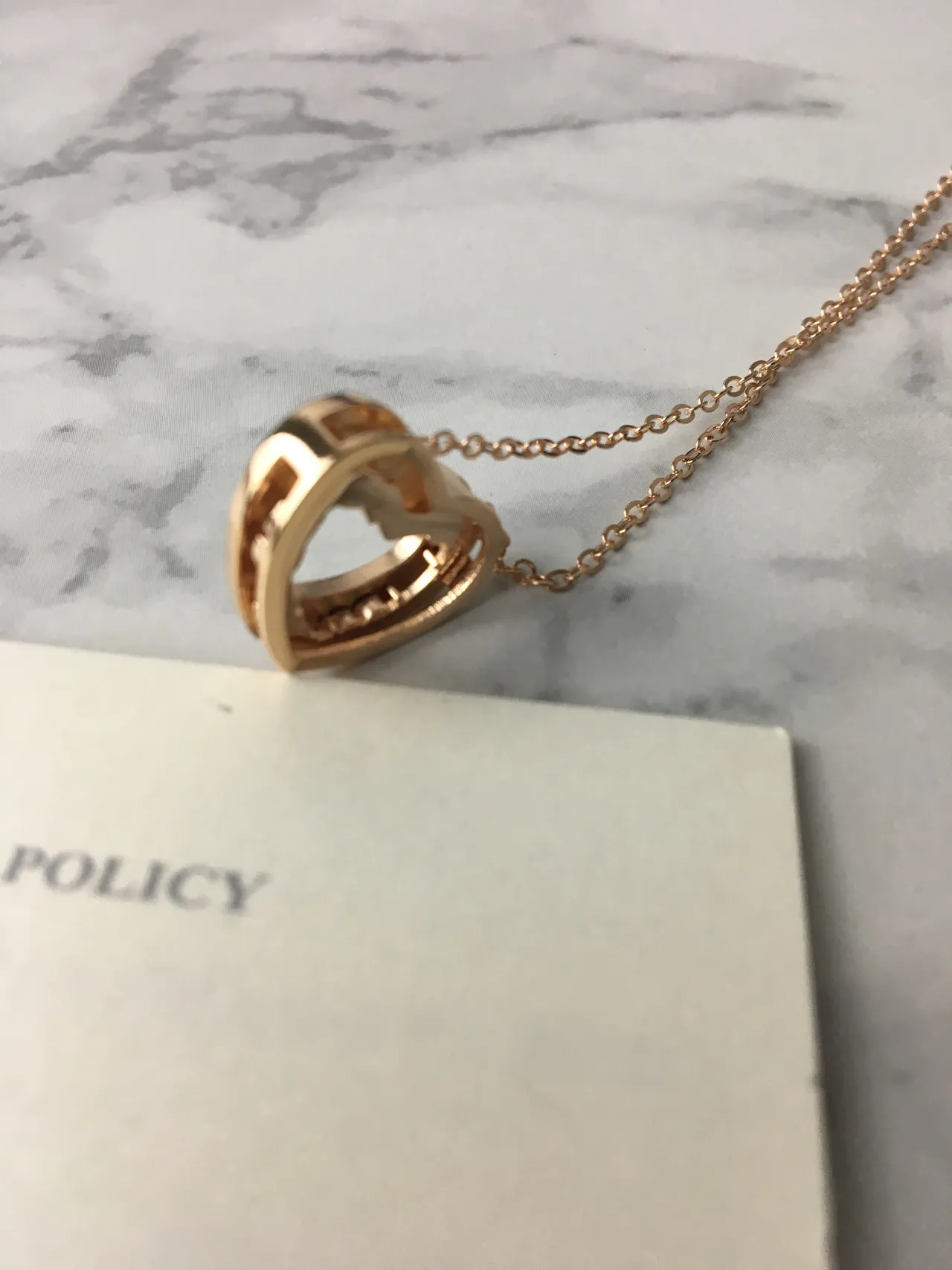 Swarovski Open Heart Pave Crystal Rose Gold-Tone Necklace 8