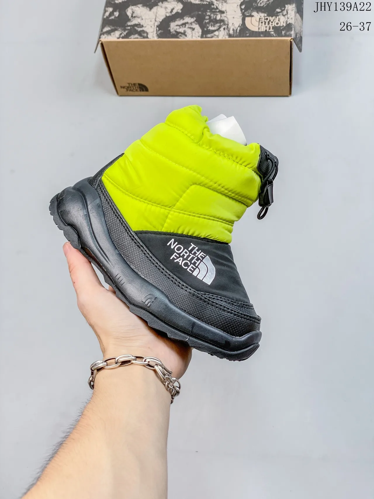 The North Face Kids Nuptse Boot Purple Black Snow Boots 7