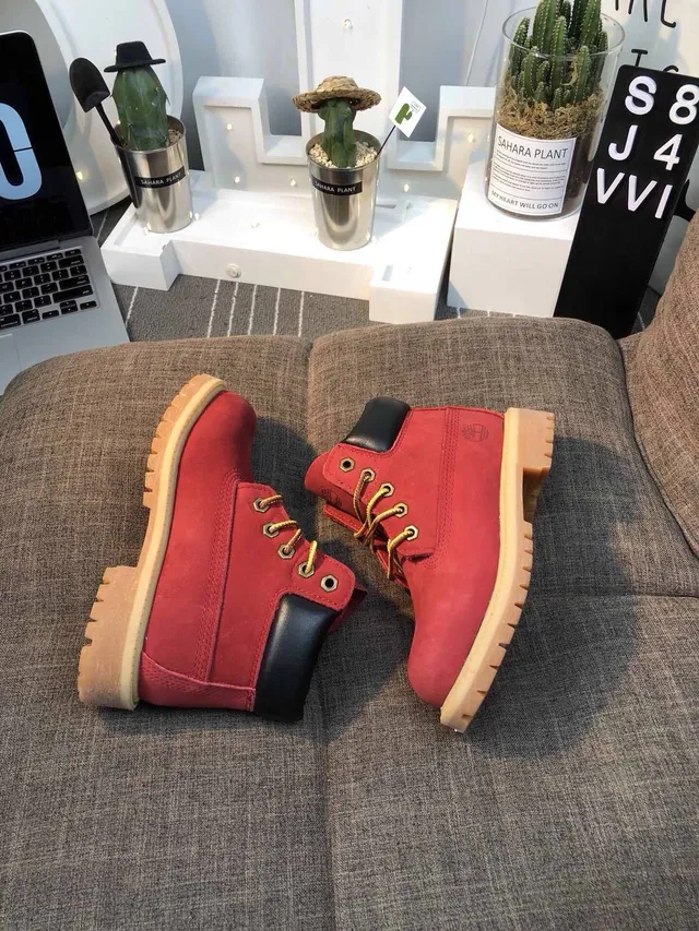 Timberland Premium 6-Inch Red Suede Work Boot 12
