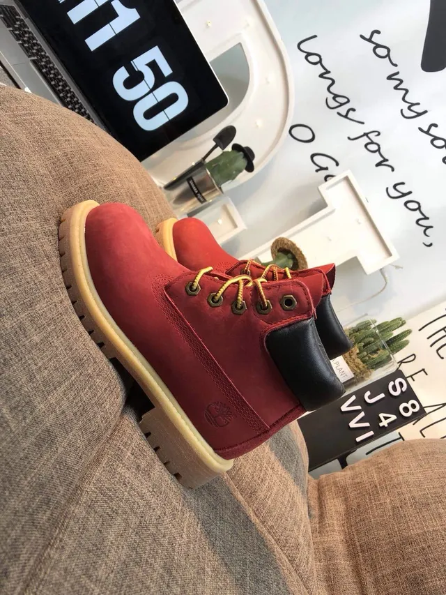 Timberland Premium 6-Inch Red Suede Work Boot 13