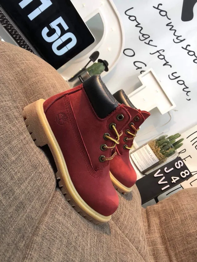 Timberland Premium 6-Inch Red Suede Work Boot 15