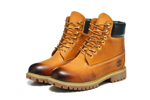 Timberland Premium 6-Inch Tan Burnished Work Boots 4