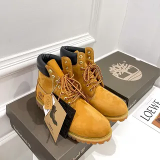 Timberland Premium 6-Inch Yellow Nubuck Work Boots