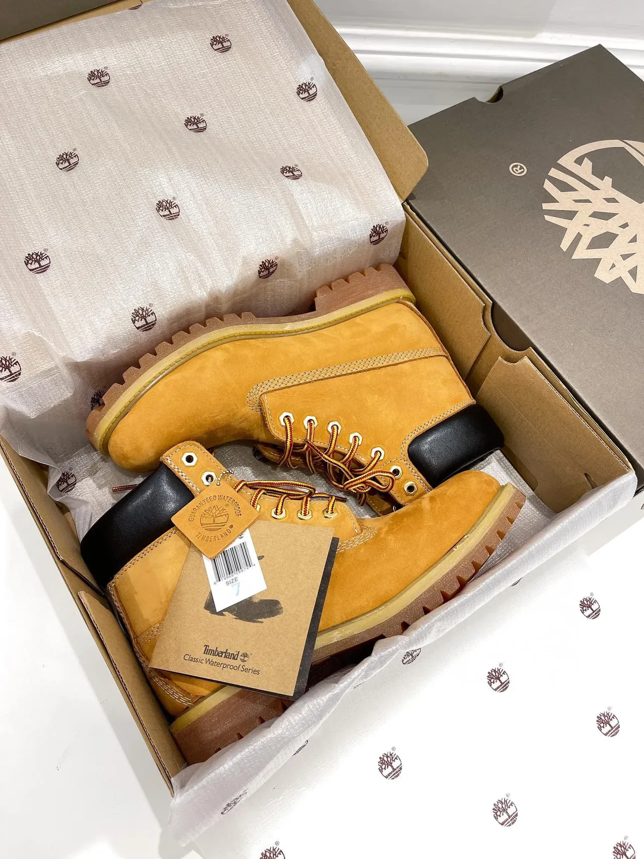 Timberland Premium 6-Inch Yellow Nubuck Work Boots 5