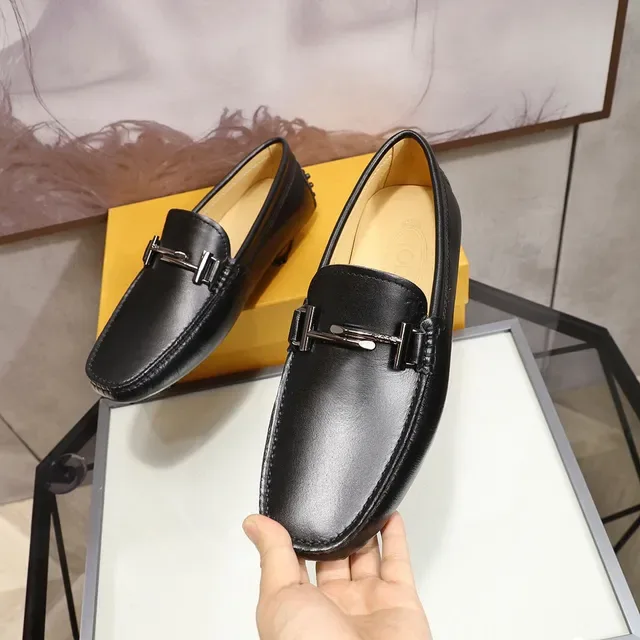 Tod's Horsebit Loafer Preto Marrom Couro Fivela Loafer 6