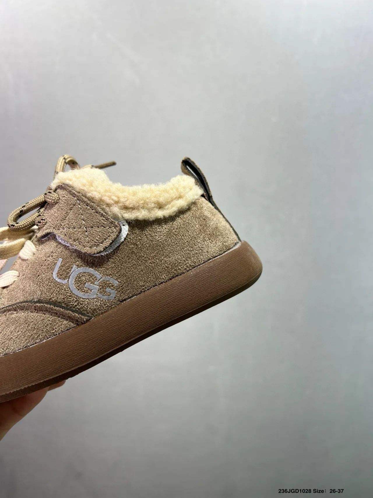 UGG Brown Beige Shearling-Lined Suede Upper Loafer 19
