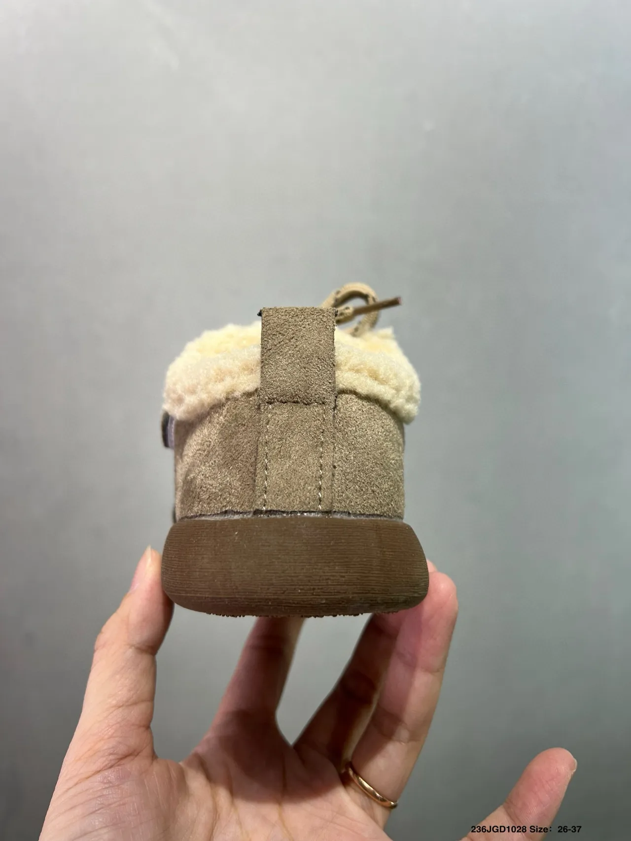UGG Brown Beige Shearling-Lined Suede Upper Loafer 21