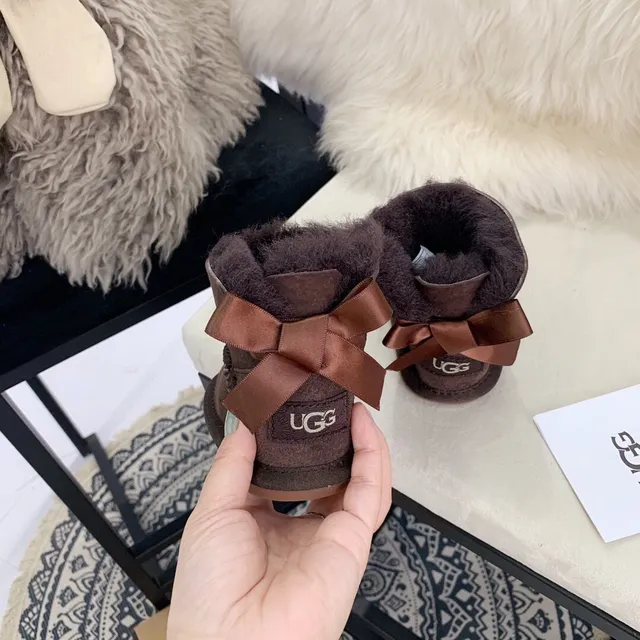 UGG Classic Mini Pink Suede Shearling Snow Boots 3